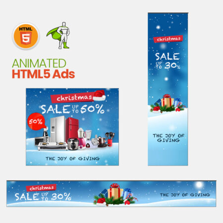 HTML5 Animated Banner for Christmas Sale