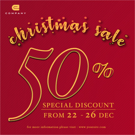 holiday christmas product promo static banner